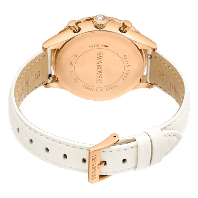 Swarovski Octea Chrono Quartz Crystal White Dial Watch Women's Watch 5671150