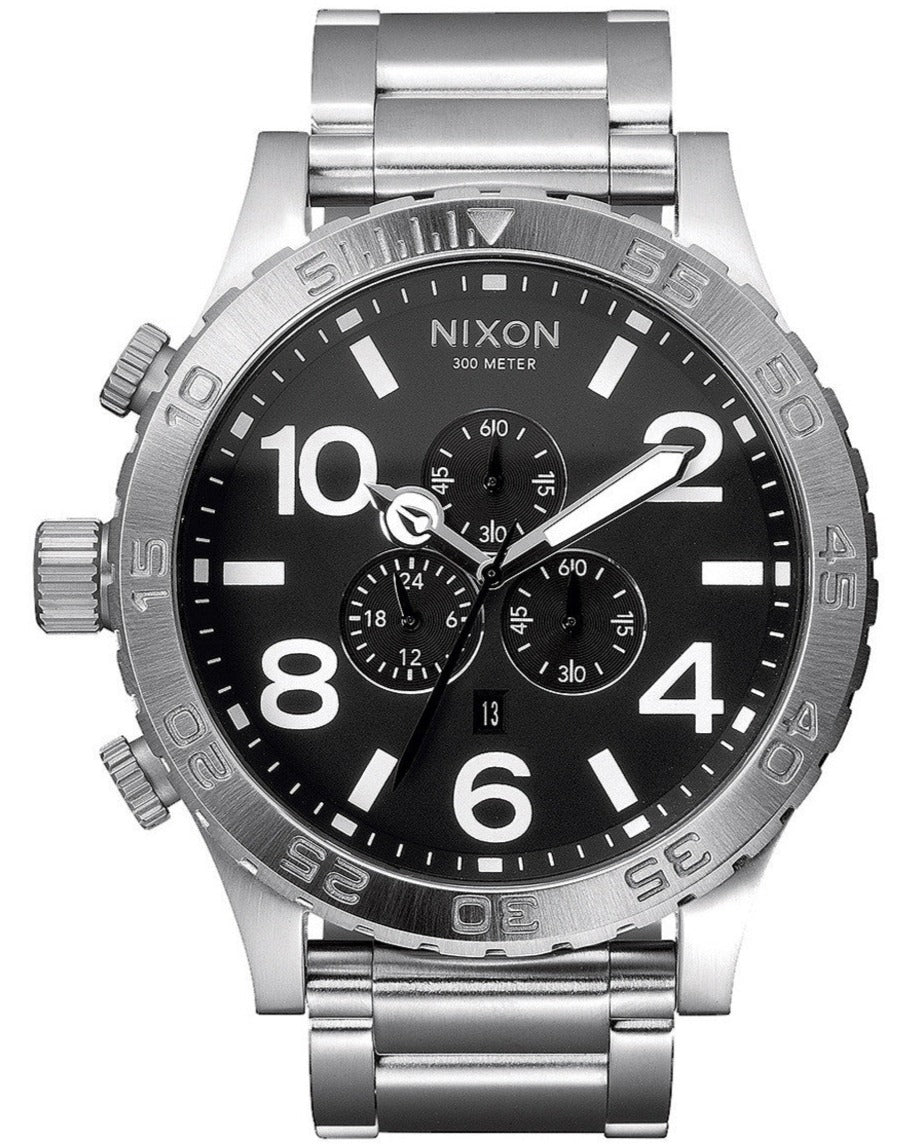 Nixon 51-30 Stainless Steel Chrono Black Men's Watch A083-000 (Defect)