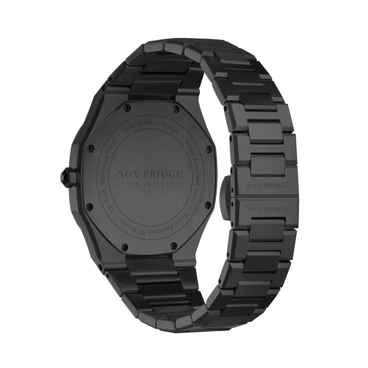 Noxbridge Revo All Black Watch ECC40B (Scratched Glass)
