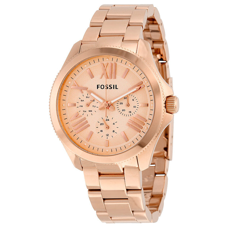 Open Box - Fossil Cecile Rose Gold Dial Ladies Watch AM4511 - Watches of Australia