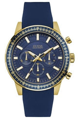 Guess Multi-Function Blue Chronograph Silicone Men's Watch  W0802G2 - Watches of Australia