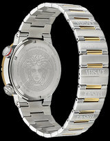Versace Greca Logo Diver Quartz Green Dial Two Tone Steel Strap Watch for Men - VE8G00524 VE8G00524 - Image 6