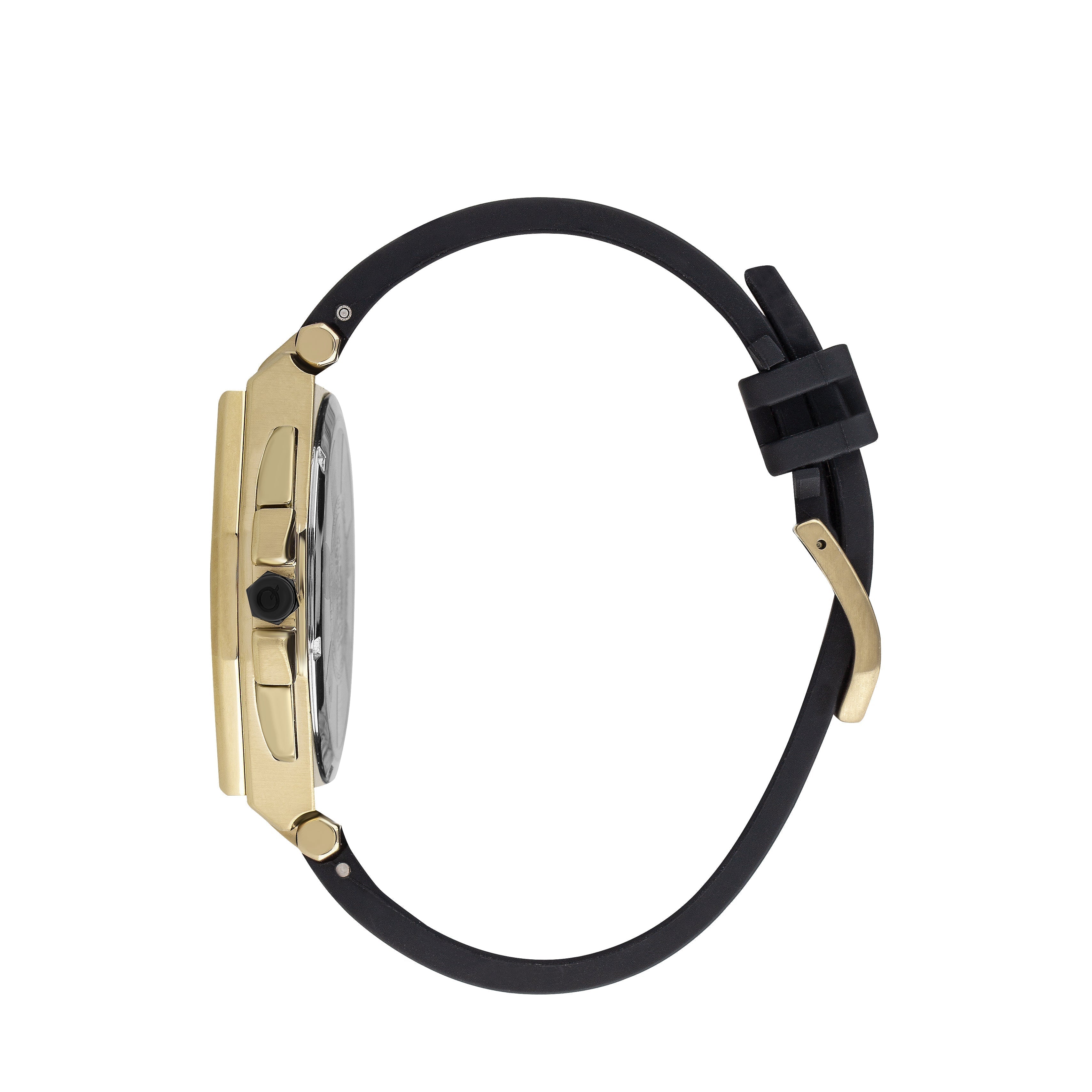 Quantum Black Chronograph Silicone Strap Watch – PWG1005.151