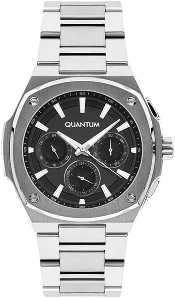 Quantum Quartz Movement Multi Function Display and Metal Strap Watch ADG1032.350