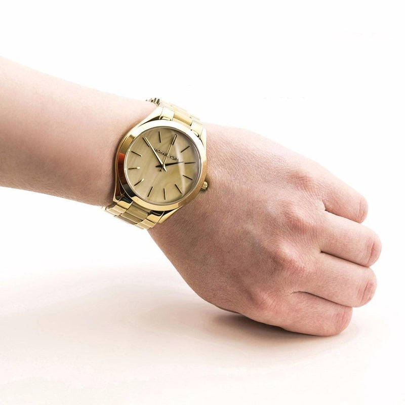 Michael Kors Slim Runway All Gold Ladies Watch MK4285