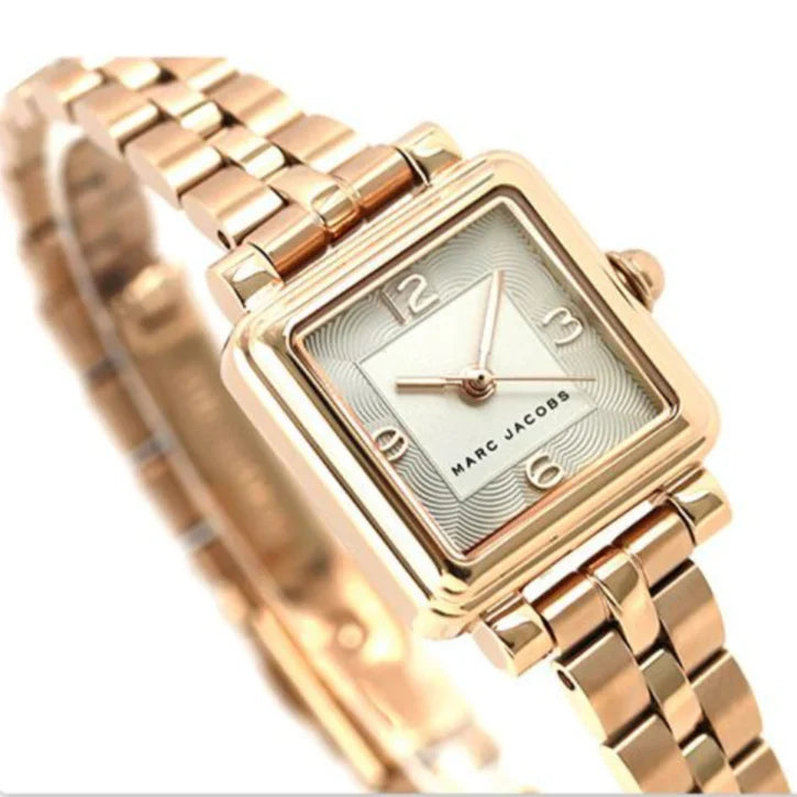 Marc Jacobs Vic Silver Dial Rose Gold Tone Watch MJ3530