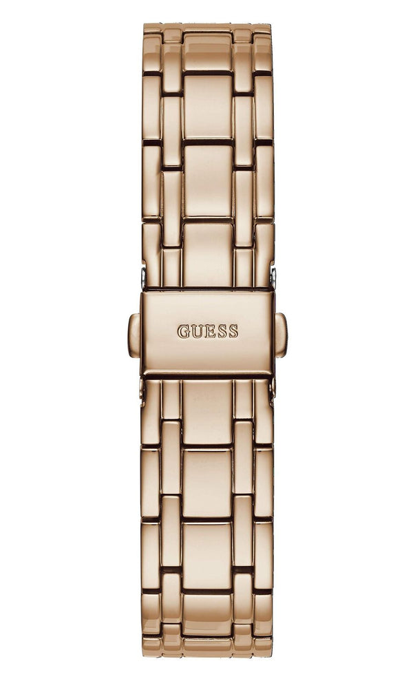 Guess Crystalline White Dial Rose Gold Women's Watch GW0114L3