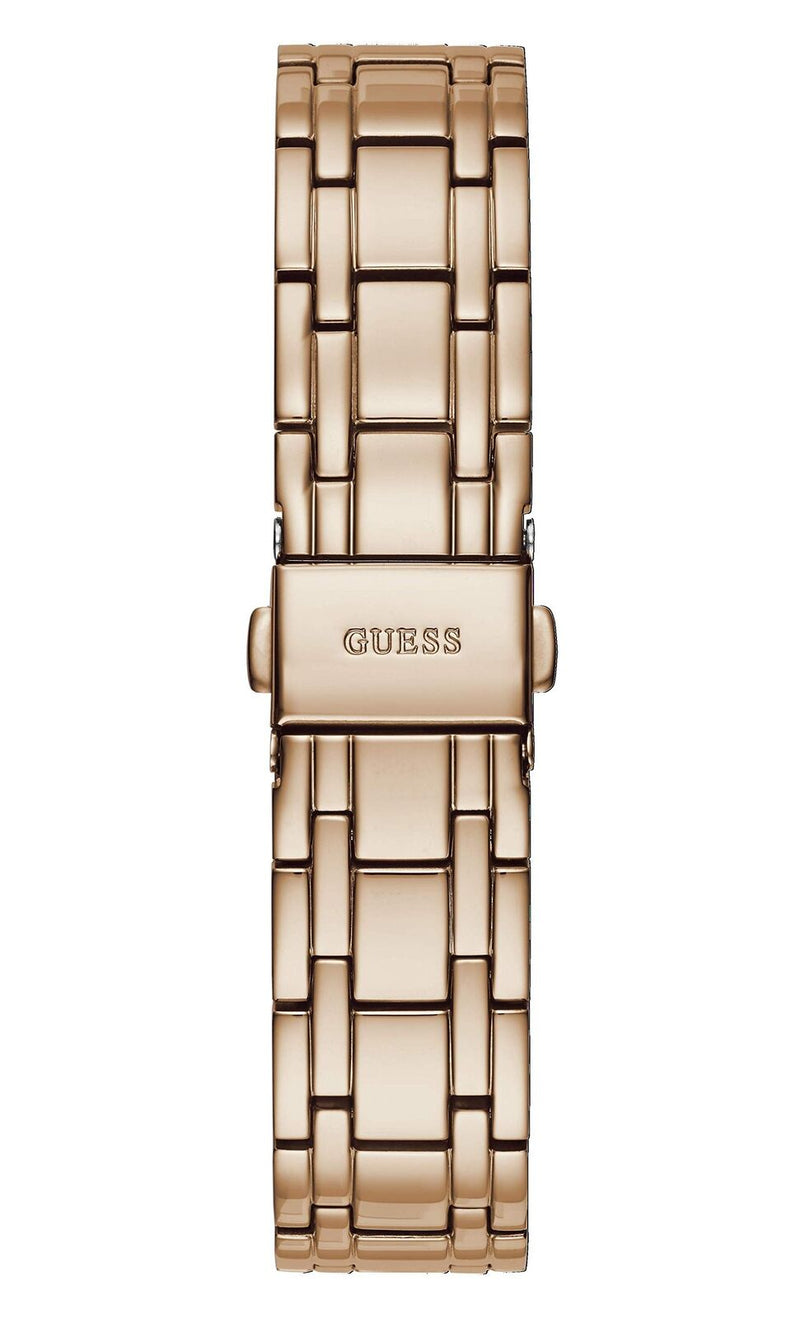 Guess Crystalline White Dial Rose Gold Women's Watch GW0114L3