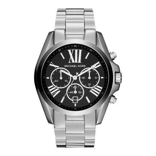 Michael Kors Bradshaw Chronograph Black Dial Silver Unisex Watch  MK5705 - Watches of Australia