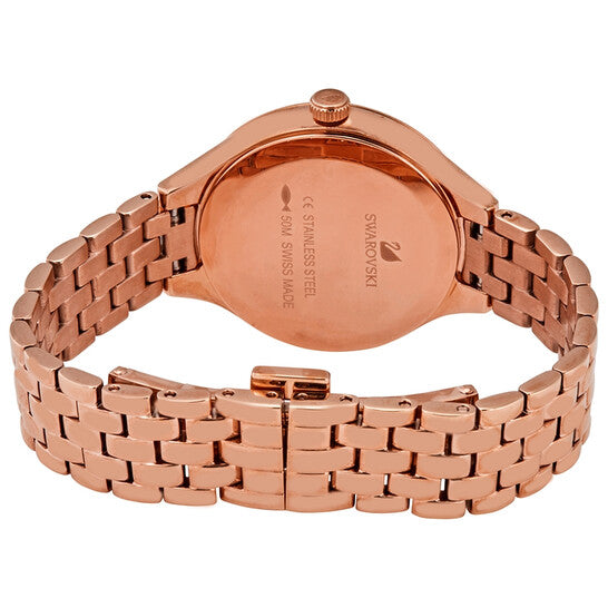 Swarovski Lovely Crystals Mini case back with engraved logo on rose gold case
