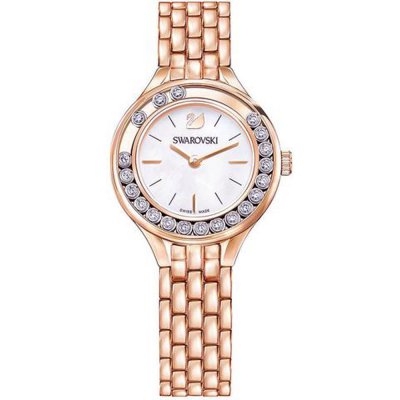 Swarovski Lovely Crystals Mini rose gold women's watch with white dial and crystal-set bezel