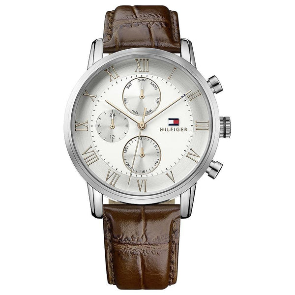 Tommy Hilfiger Chronograph Silver Dial Men's Watch #1791400 - The Watches Men & CO