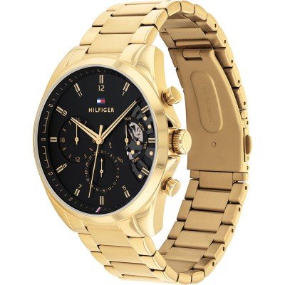 Tommy Hilfiger Baker Gold Black Men's Watch - 1710447
