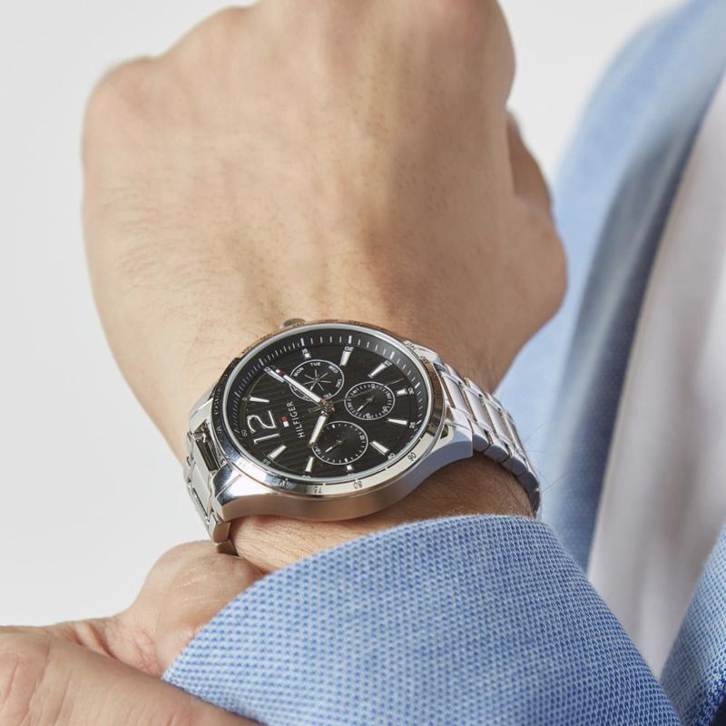Tommy Hilfiger Gavin Chronograph Black Dial Men's Watch 1791469 - The Watches Men & Co #4