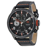 Tommy Hilfiger Multi-Function Black Dial Black Leather Men's Watch 1791136 - Watches of Australia