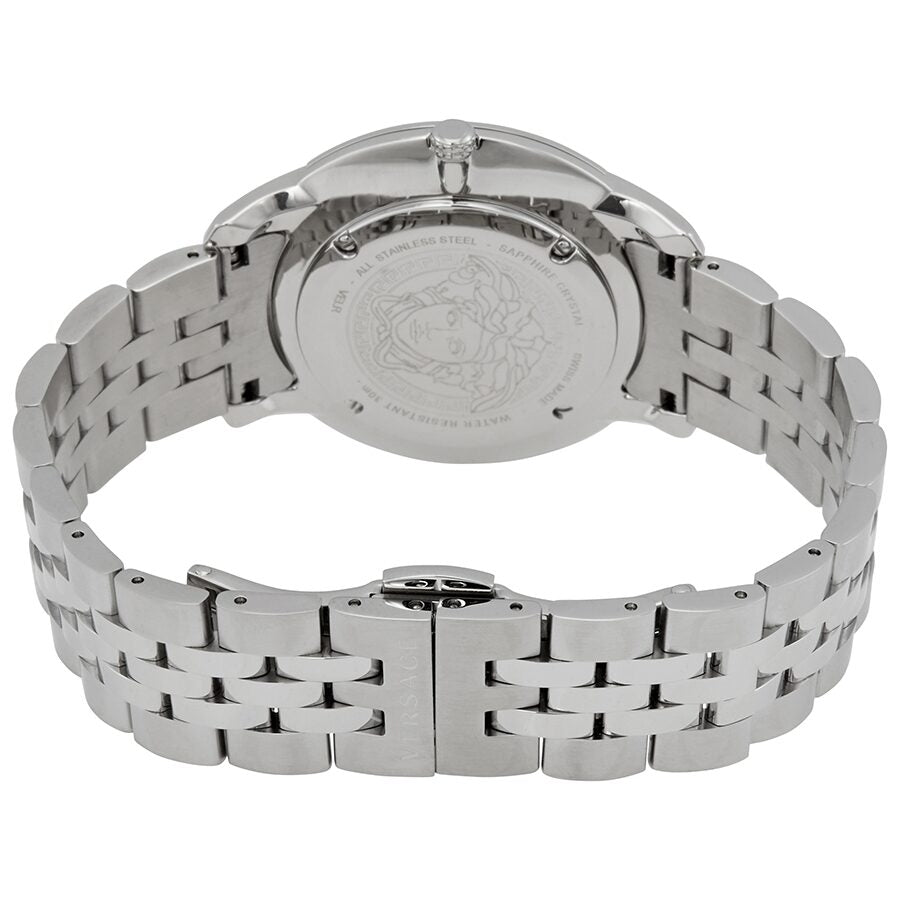 Versace Audrey Pink Dial Swiss Made Silver Watch - VELR00419