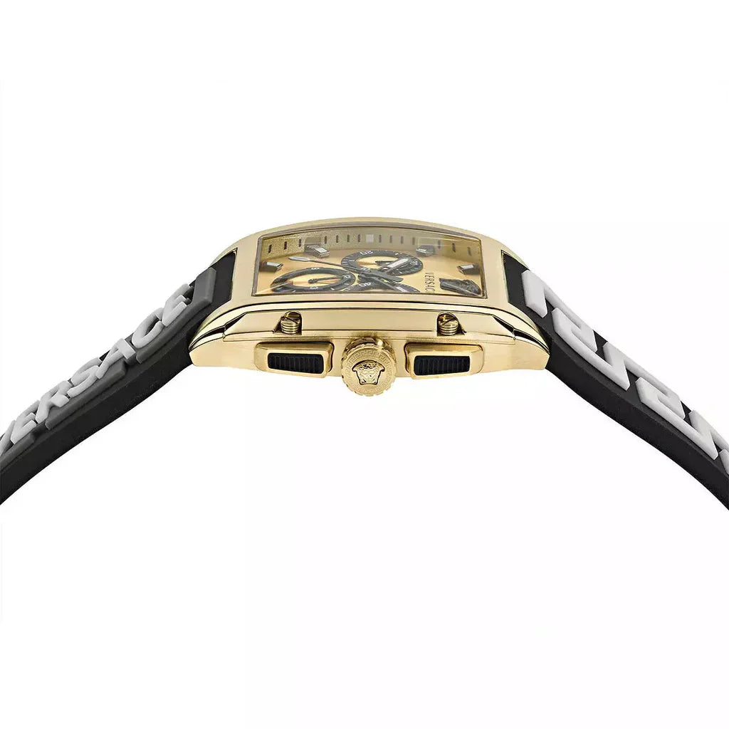 Versace Dominus Chronograph Quartz Gold Dial Men's Watch VE6H00223