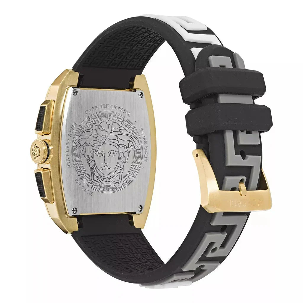 Versace Dominus Chronograph Quartz Gold Dial Men's Watch VE6H00223