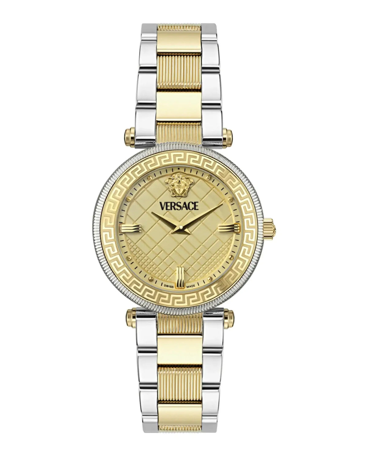 Versace Reve Gold Dial Two-Tone Steel Strap Swiss Movt Women's Watch - VE8B00324