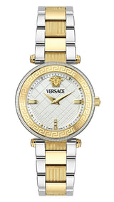 Versace Reve White Textured Dial Two-Tone Swiss Movt Women's Watch - VE8B00724