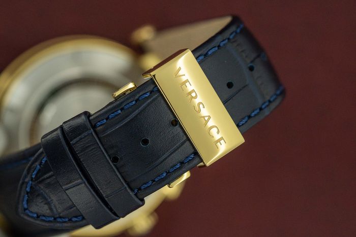 Versace V-Race Quartz Blue Dial Men's Watch - VEBV00219