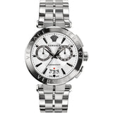 Versace V-Racer Chronograph Silver Men's Watch - VBR040017