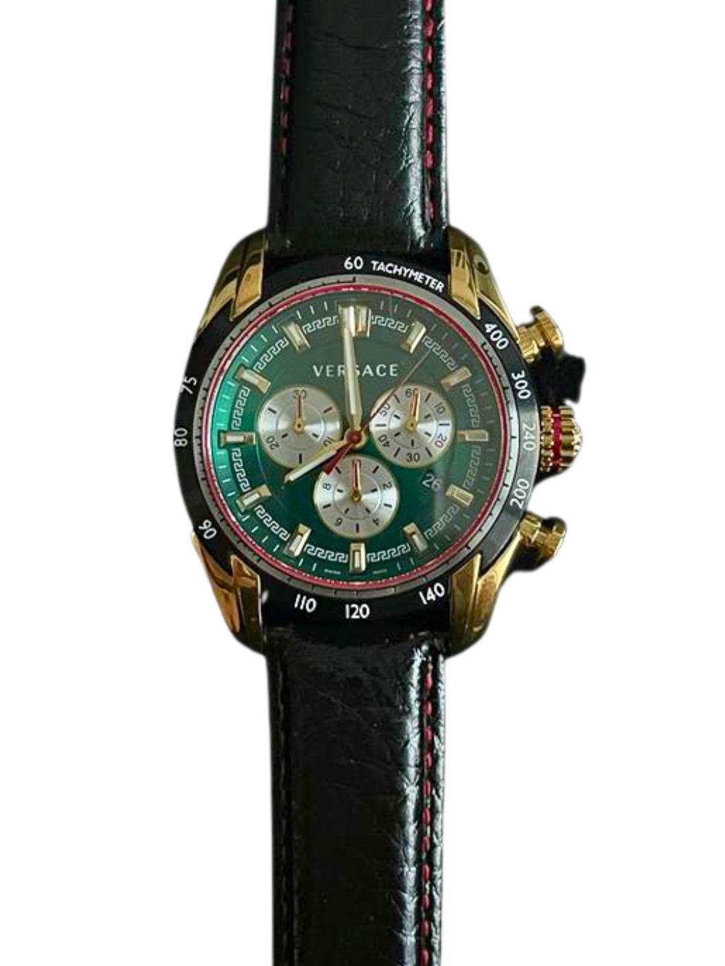 Versace V-Ray Chronograph Green Dial Men's Watch - VDB050014