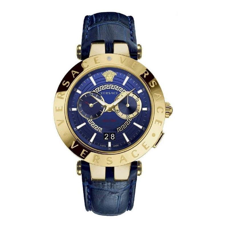 Versace V-Race Quartz Blue Dial Men's Watch VEBV00219 - Watches of Australia