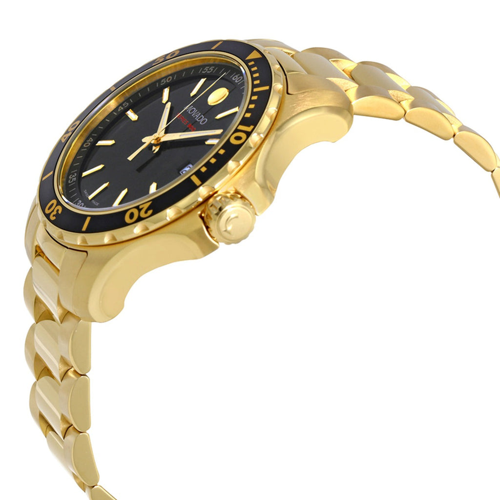 Movado Series 800 Swiss Chronograph Performance Gold Tone Watch 2600145