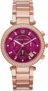 Michael Kors Parker Plum Dial Women's Watch  MK6417 - Watches of Australia