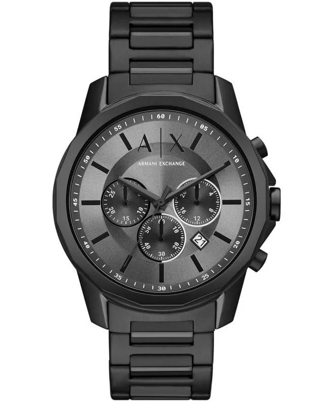 Armani Exchange Chronograph Black Stainless Steel Men's Watch AX7140