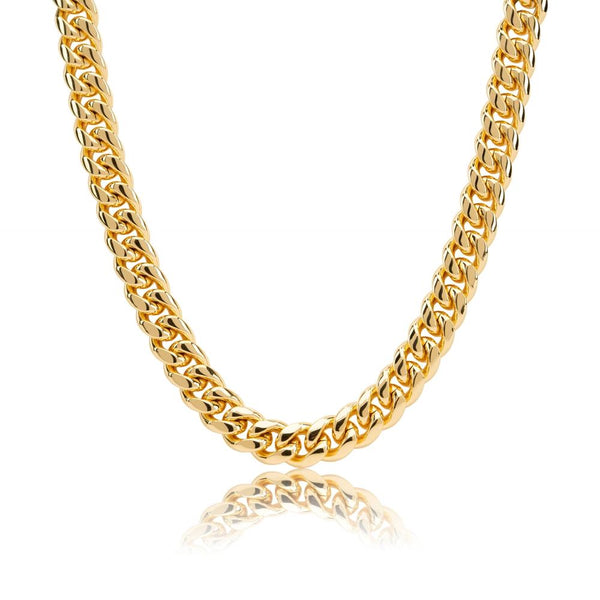 Big Daddy 12mm All Gold Cuban Long Chain