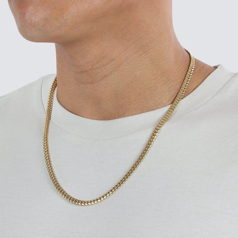 Big Daddy 5mm Miami Cuban Link Gold Chain