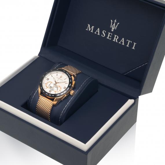 Maserati Traguardo Chronograph Quartz White Dial Men's Watch R8873612011