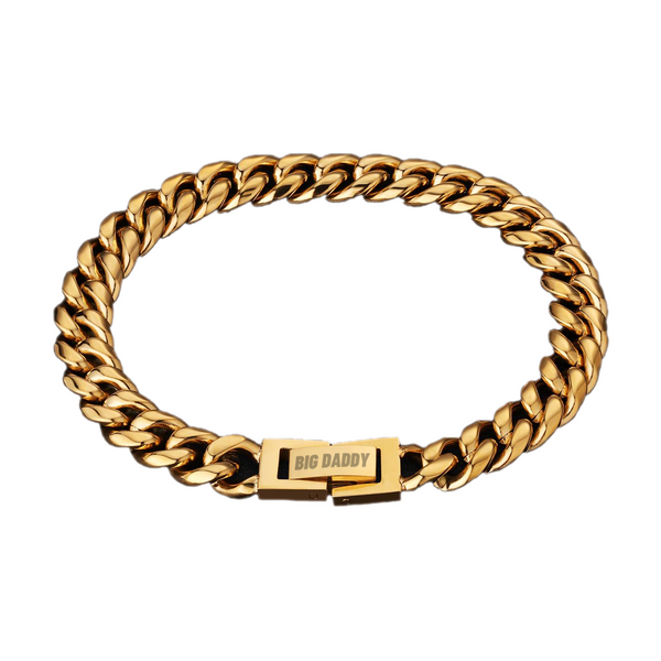 Big Daddy 8mm Gold Cuban Link Bracelet