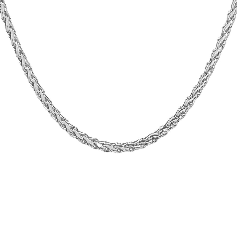 Big Daddy 5MM Silver Steel Spiga Rope Chain