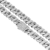 Big Daddy 10MM Sandblast Diamond & Steel Chain