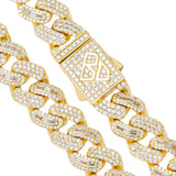 Big Daddy 10MM Baguette Iced Out Gold Cuban Chain