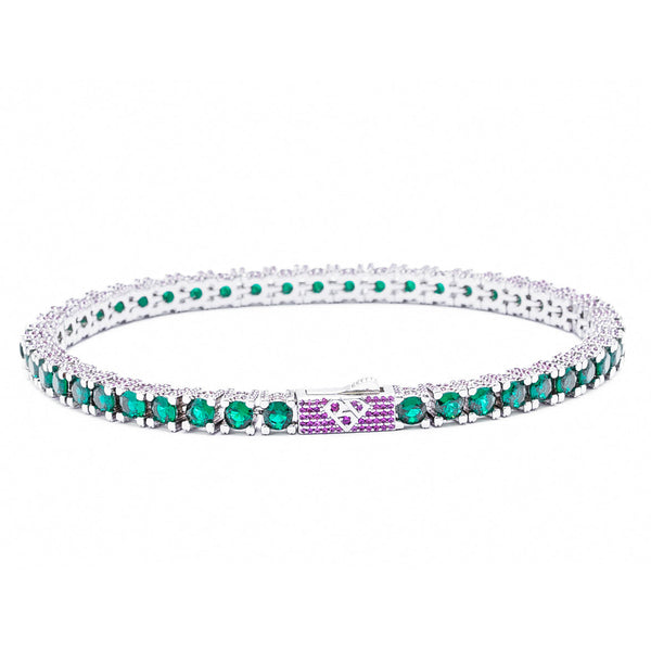 Green deals tennis bracelet