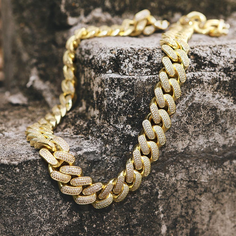 Big Daddy 18mm Gold & Diamond Cuban Link Chain