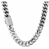 Big Daddy 18mm Silver Clasp Cuban Chain