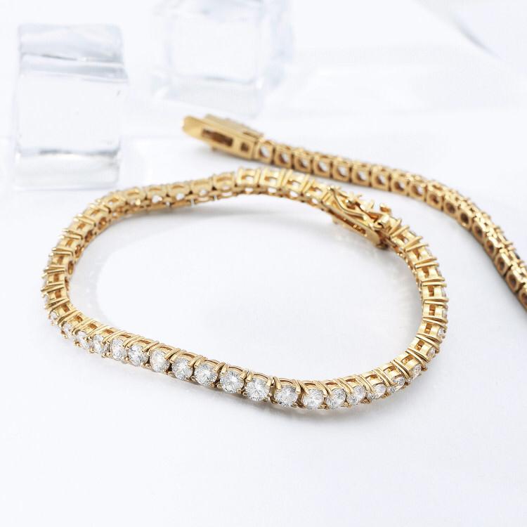 Big Daddy 5mm Diamond Gold Tennis Bracelet