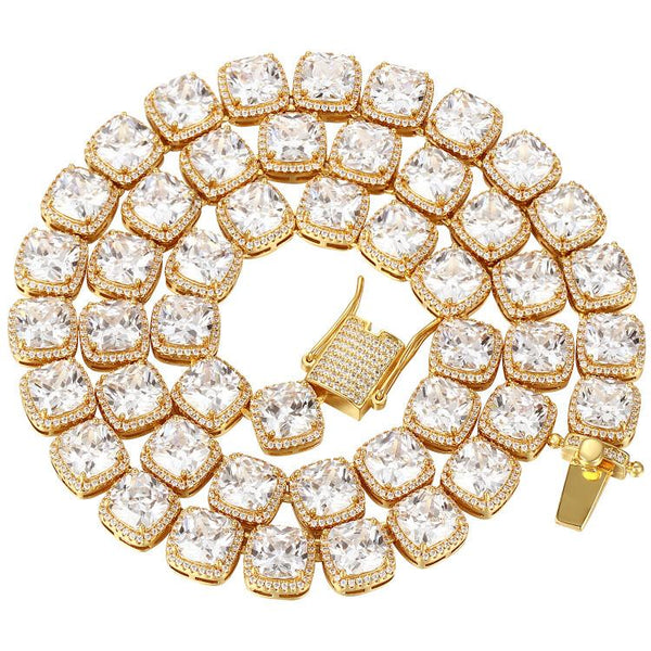 Big Daddy 10mm Clustered Diamond Tennis Chain