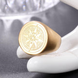 Big Daddy Compass Gold Ring