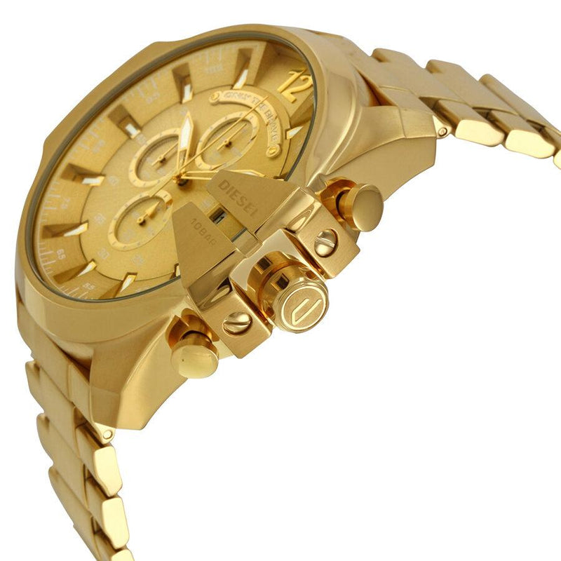 Diesel Mega Chief Chronograph Champagne Dial Men's Watch #DZ4360 - Watches of Australia #2