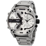 Diesel Mr. Daddy 2.0 Chronograph Quartz Silver Dial Men's Watch #DZ7421 - Watches of Australia