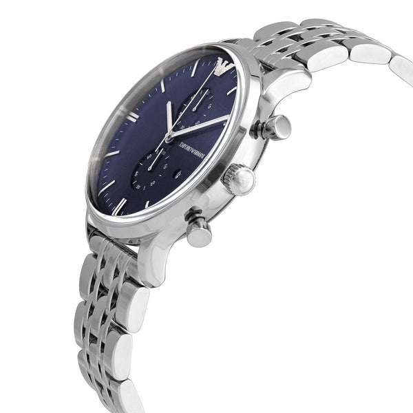 Emporio Armani Chronograph Quartz Dark Blue Dial Men's Watch #AR1648 - Watches of Australia #2