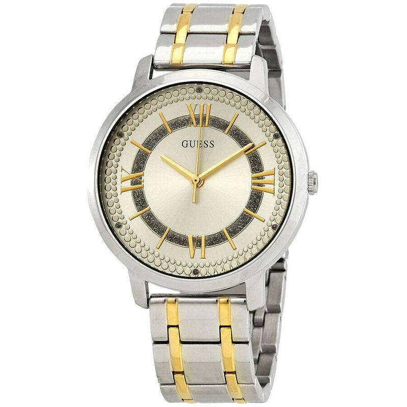 Guess Montauk Silver Dial Two-tone Ladies Watch W0933L5 - Watches of Australia