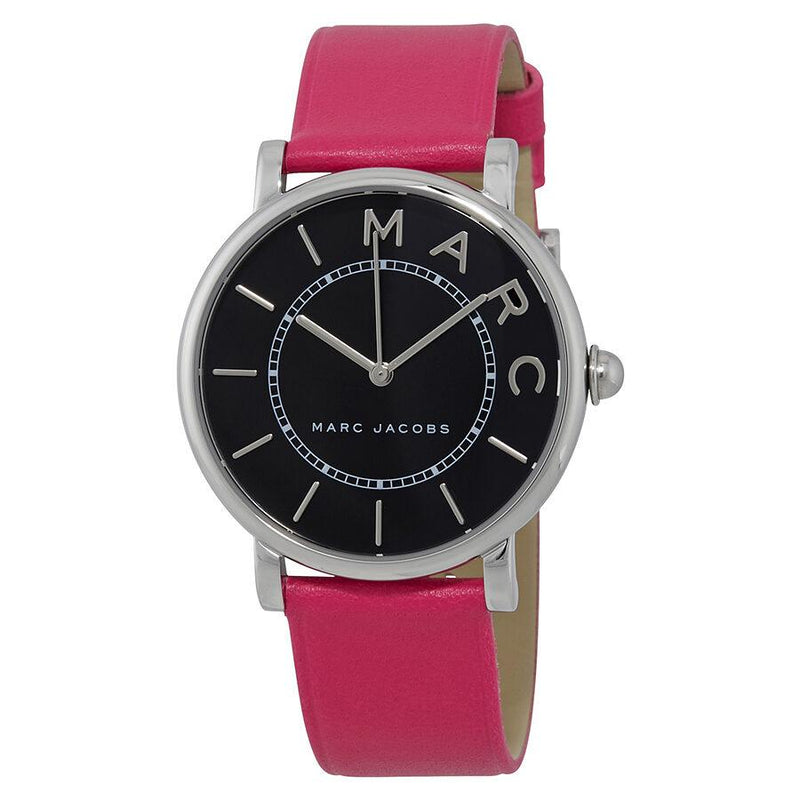 Marc Jacobs Roxy Black Dial Ladies Pink Leather Watch MJ1535 - Watches of Australia