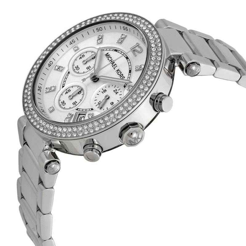 Michael Kors Parker Chronograph Silver Dial Ladies Watch #MK5353 - Watches of Australia #2